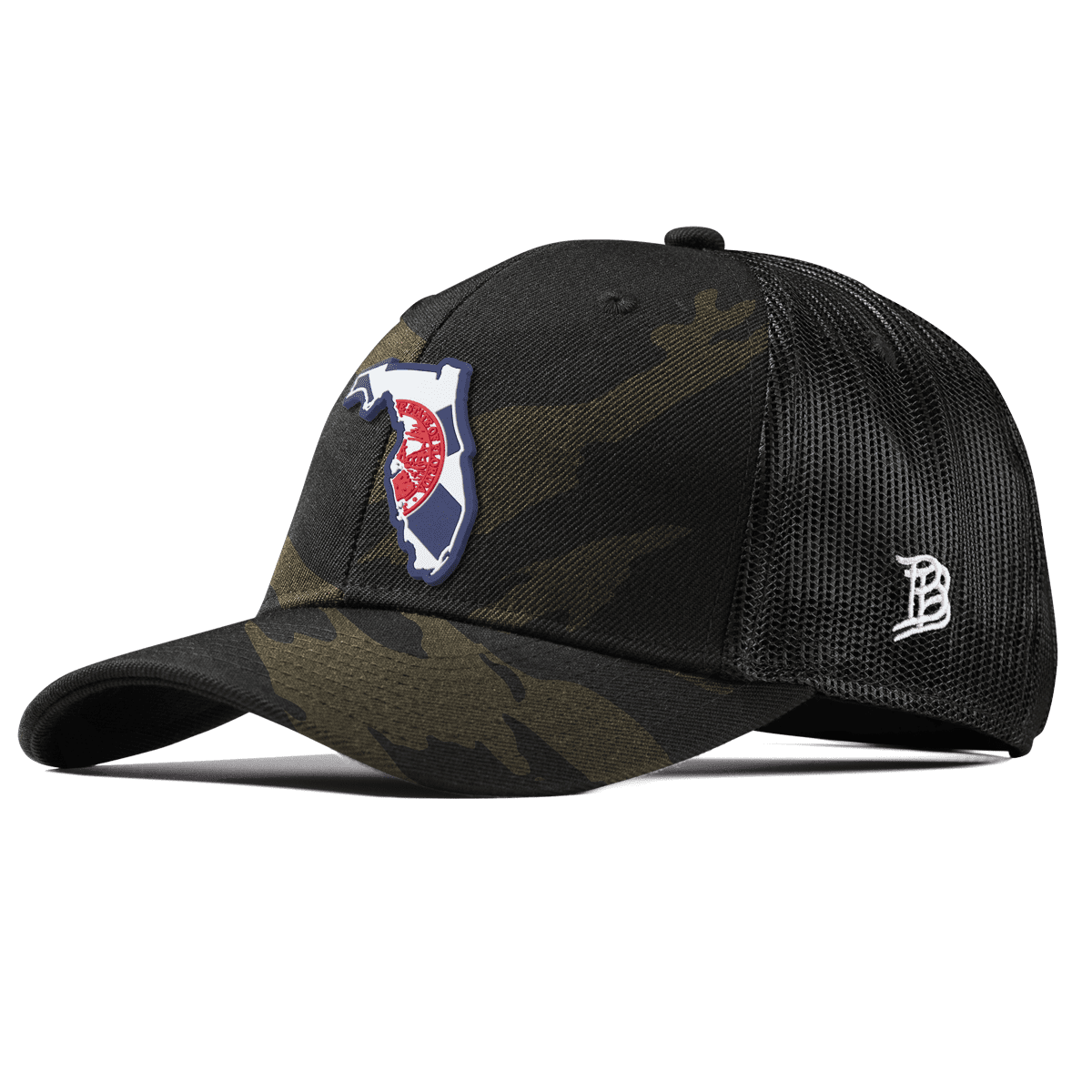 Florida Patriot Series Curved Trucker Midnight Camo