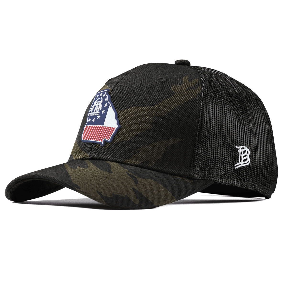 Georgia Patriot Series Curved Trucker Midnight Camo