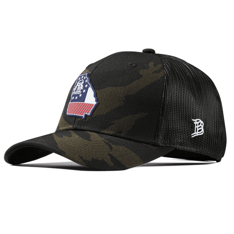 Georgia Patriot Series Curved Trucker Midnight Camo