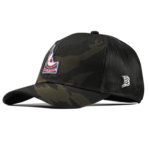 Idaho Patriot Series Curved Trucker Midnight Camo