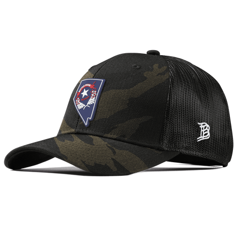 Nevada Patriot Series Curved Trucker Midnight Camo