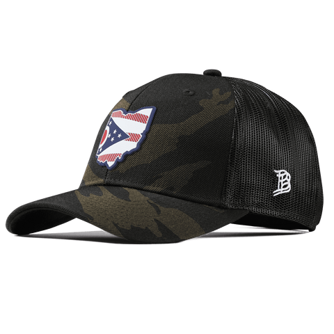 Ohio Patriot Series Curved Trucker Midnight Camo