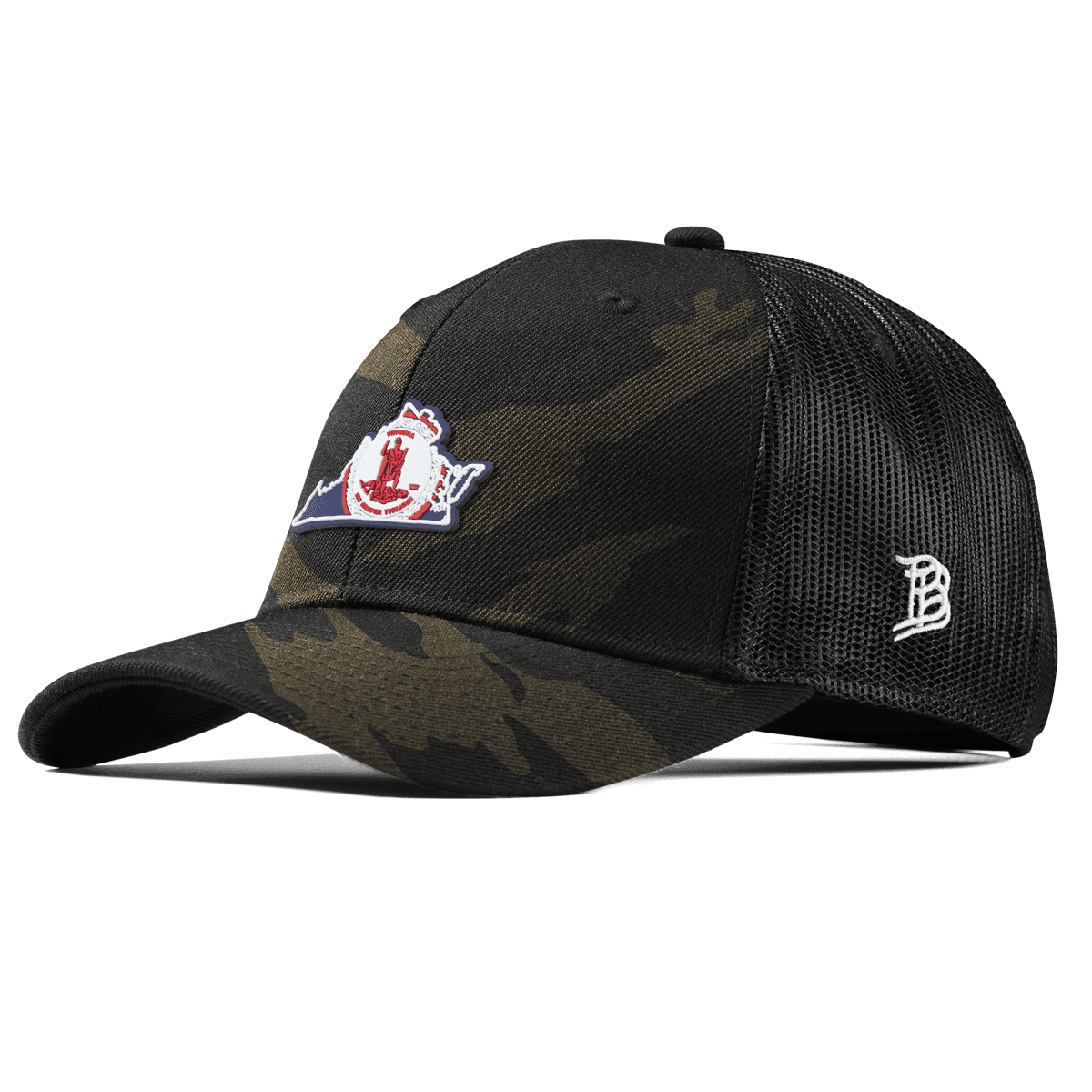 Virginia Patriot Series Curved Trucker Midnight Camo