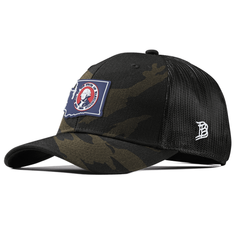 Washington Patriot Series Curved Trucker Midnight Camo