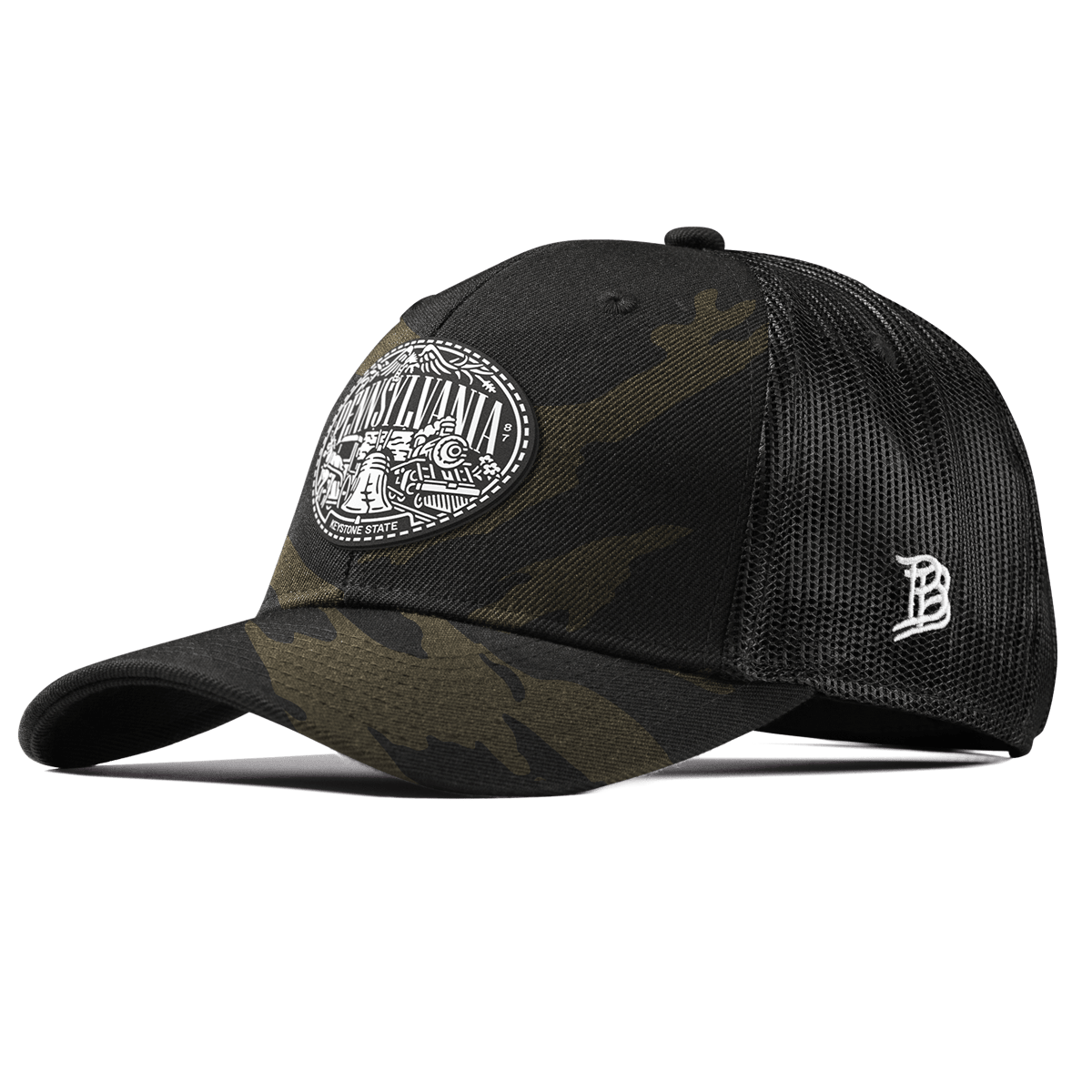 Pennsylvania Traveler Curved Trucker Midnight Camo