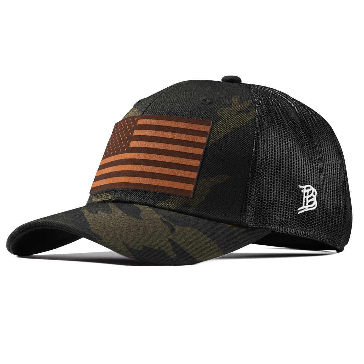 Salute Curved Trucker Midnight Camo