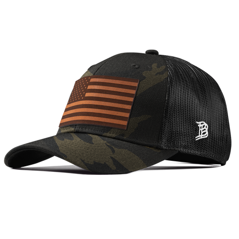 Salute Curved Trucker Midnight Camo