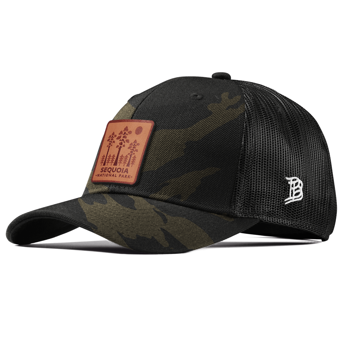 Sequoia National Park Curved Trucker Midnight Camo