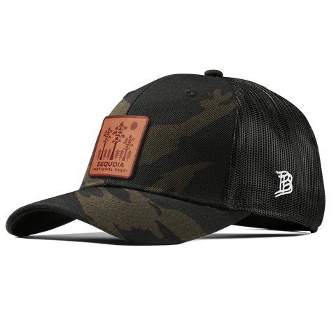 Sequoia National Park Curved Trucker Midnight Camo