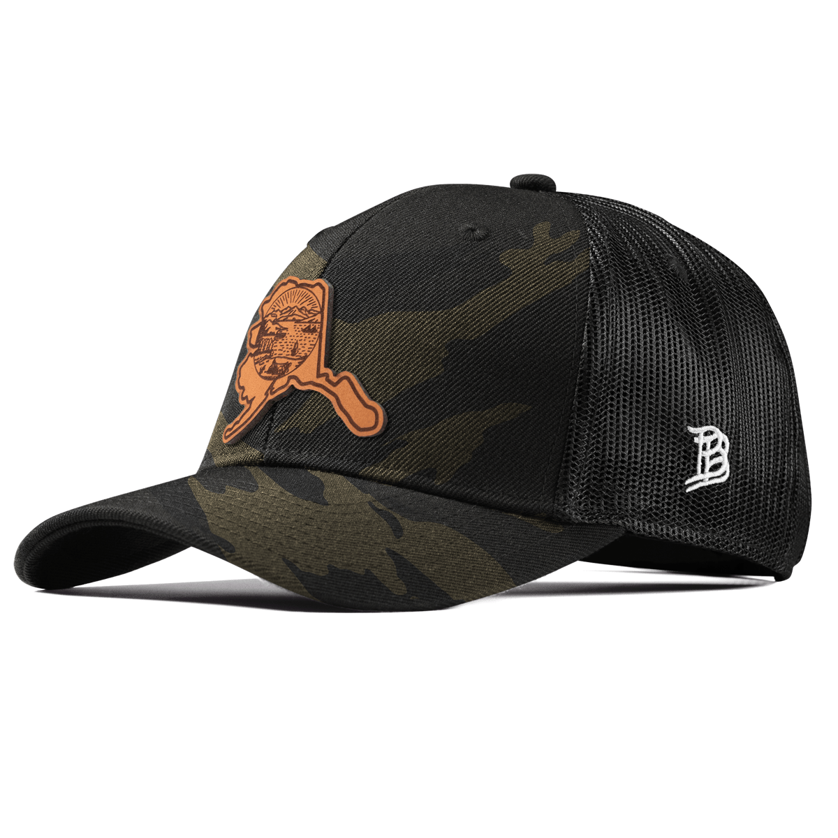 Alaska 49 Curved Trucker Midnight Camo