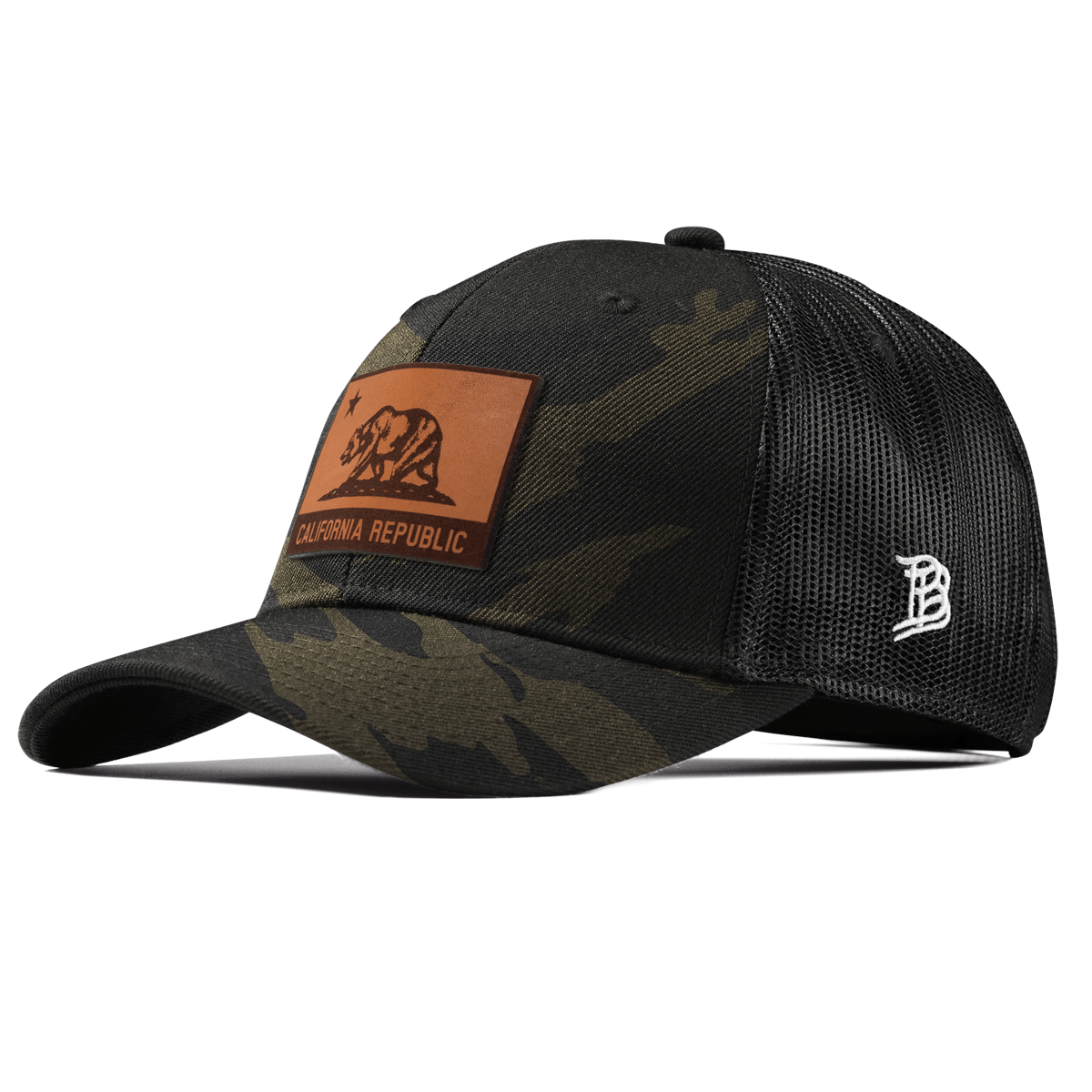 California 31 Curved Trucker Midnight Camo