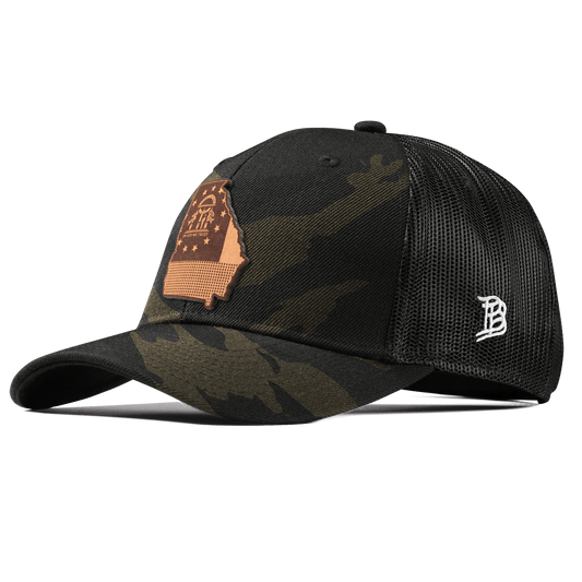 Georgia 4 Curved Trucker Midnight Camo