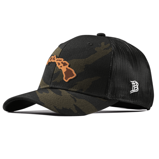 Hawaii 50 Curved Trucker Midnight Camo