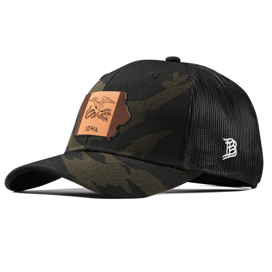 Iowa 29 Curved Trucker Midnight Camo