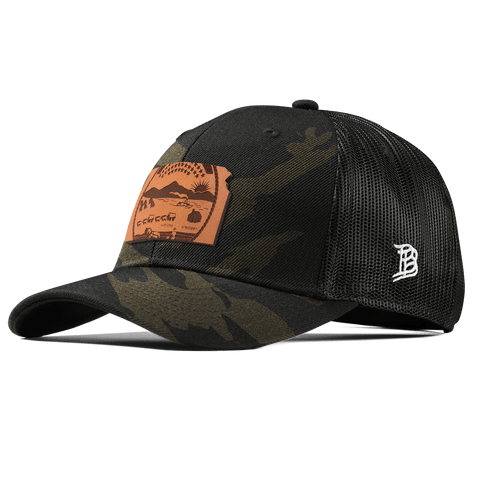 Kansas 34 Curved Trucker Midnight Camo