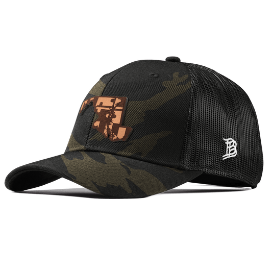 Maryland 7 Curved Trucker Midnight Camo