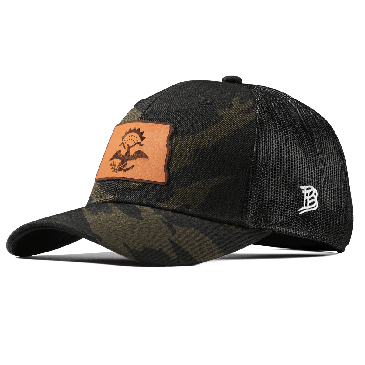 North Dakota 39 Curved Trucker Midnight Camo