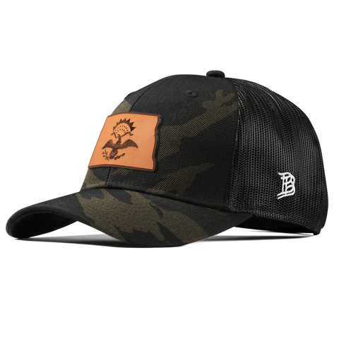 North Dakota 39 Curved Trucker Midnight Camo