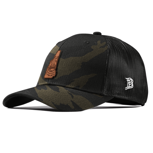 New Hampshire 9 Curved Trucker Midnight Camo