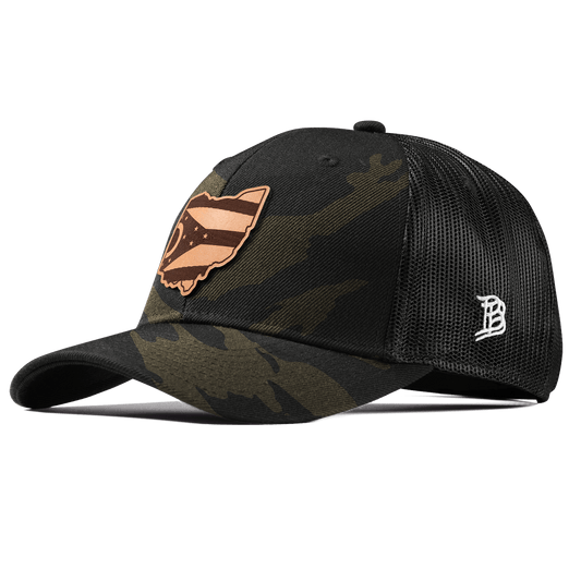 Ohio 17 Curved Trucker Midnight Camo