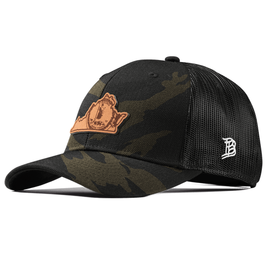 Virginia 10 Curved Trucker Midnight Camo