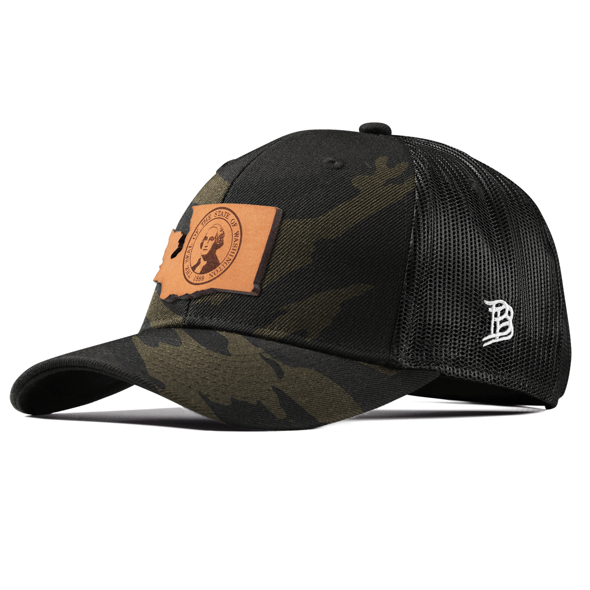 Washington 42 Curved Trucker Midnight Camo