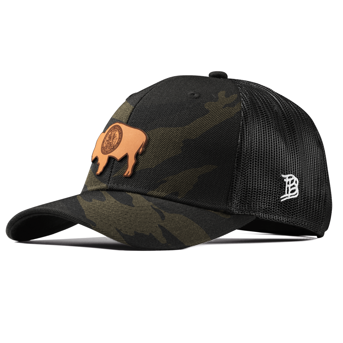 Wyoming 44 Curved Trucker Midnight Camo