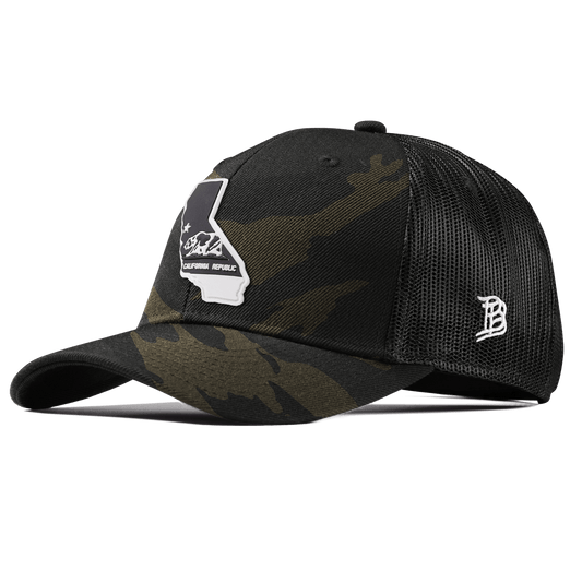 California Vintage Curved Trucker  Midnight Camo