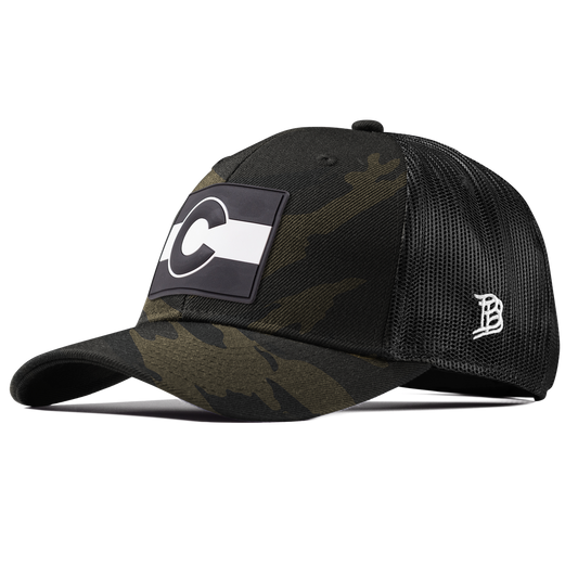 Colorado Vintage Curved Trucker  Midnight Camo