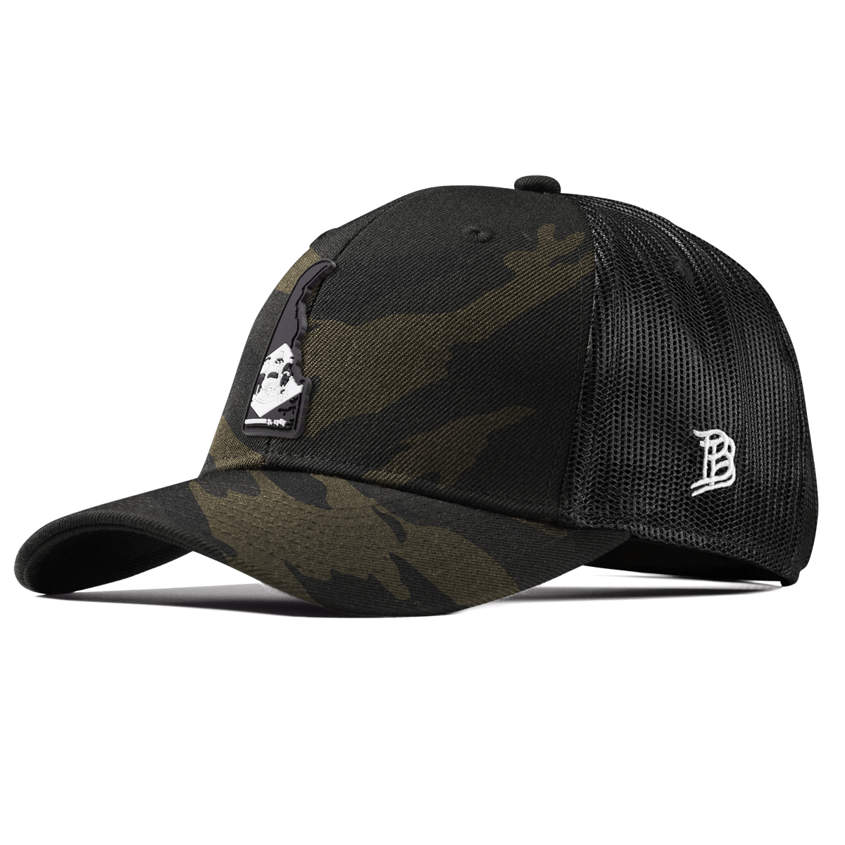 Delaware Vintage Curved Trucker  Midnight Camo