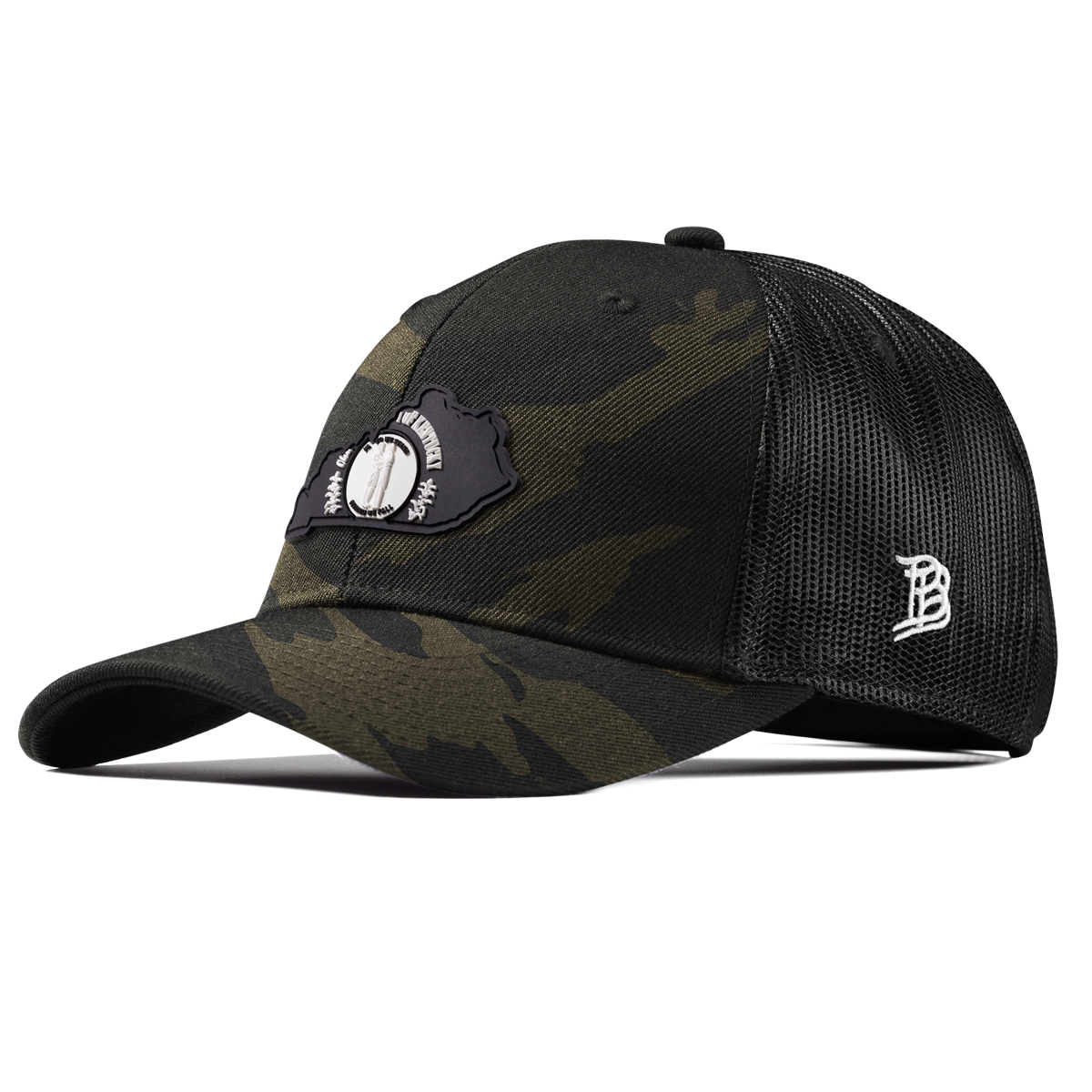 Kentucky Vintage Curved Trucker  Midnight Camo