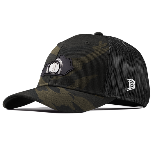 Kentucky Vintage Curved Trucker  Midnight Camo