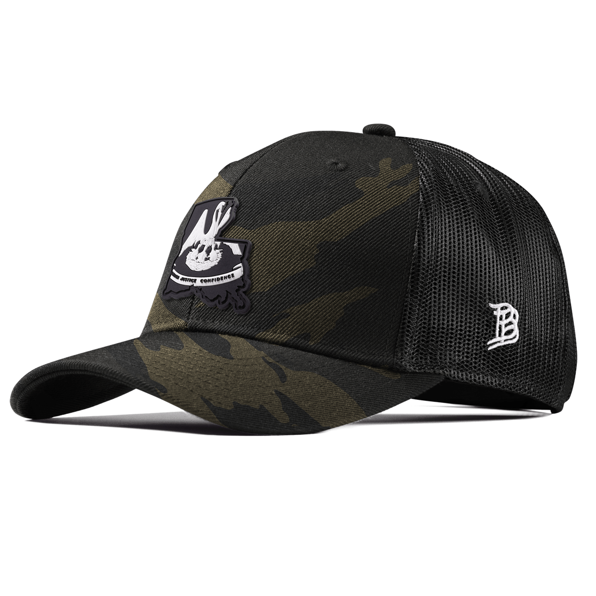 Louisiana Vintage Curved Trucker  Midnight Camo