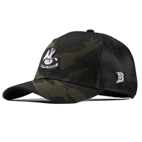 Louisiana Vintage Curved Trucker  Midnight Camo
