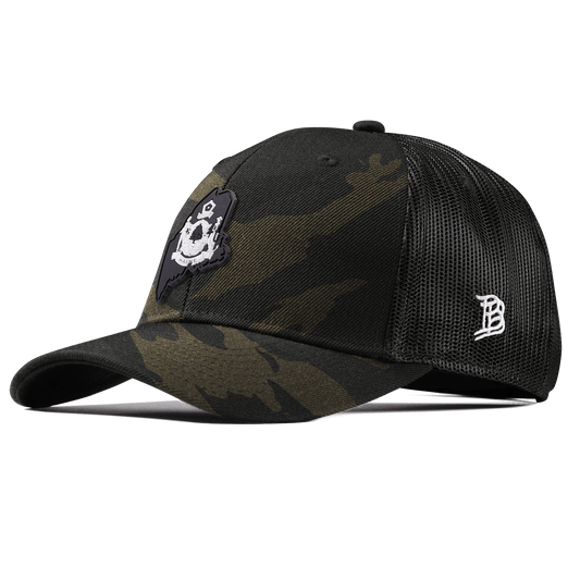 Maine Vintage Curved Trucker  Midnight Camo