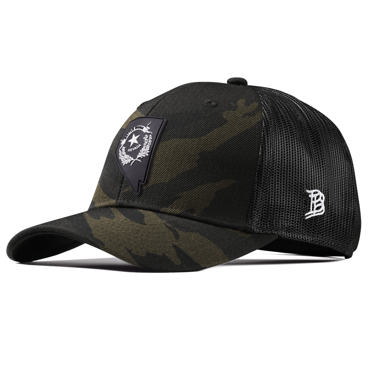 Nevada Vintage Curved Trucker  Midnight Camo