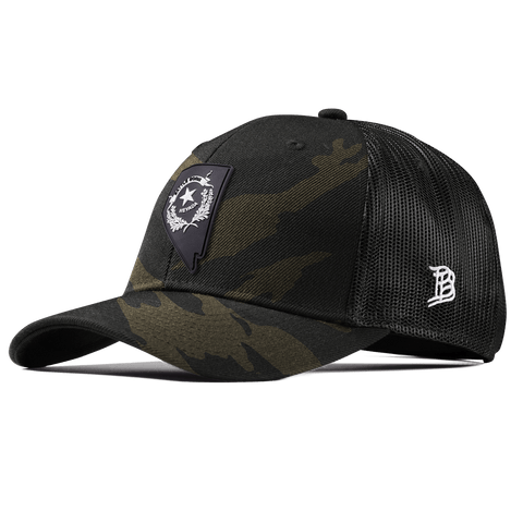 Nevada Vintage Curved Trucker  Midnight Camo