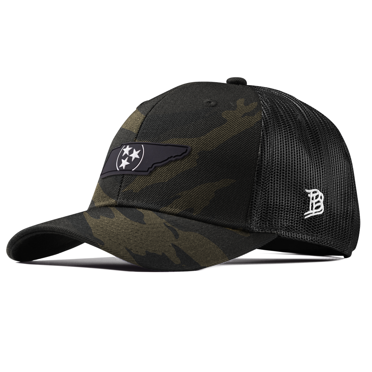 Tennessee Vintage Curved Trucker  Midnight Camo