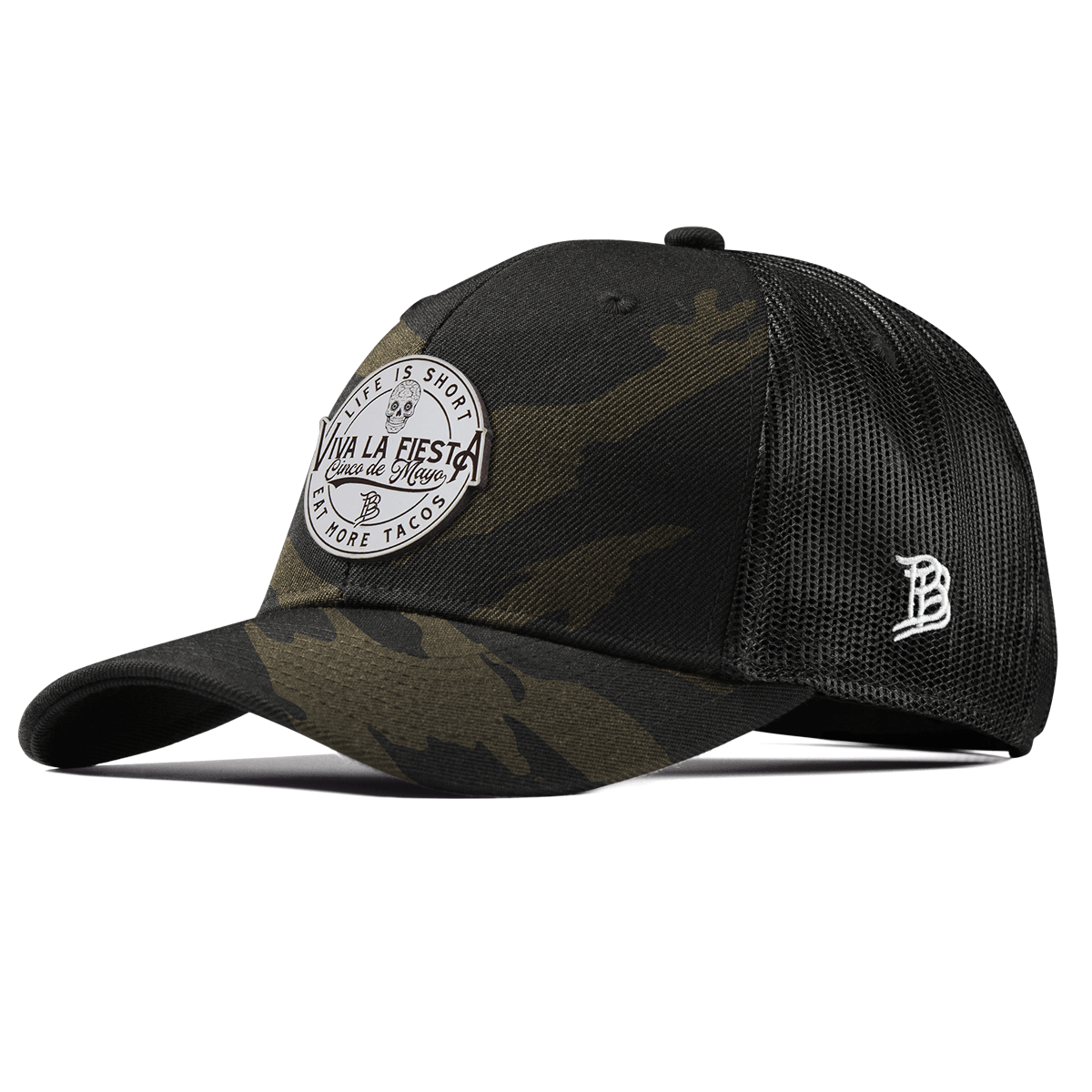 Branded Fiesta Curved Trucker Midnight Camo