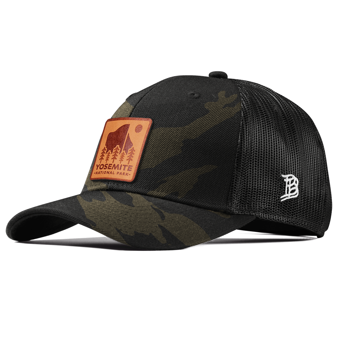 Yosemite National Park Curved Trucker Midnight Camo