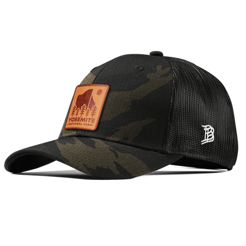 Yosemite National Park Curved Trucker Midnight Camo