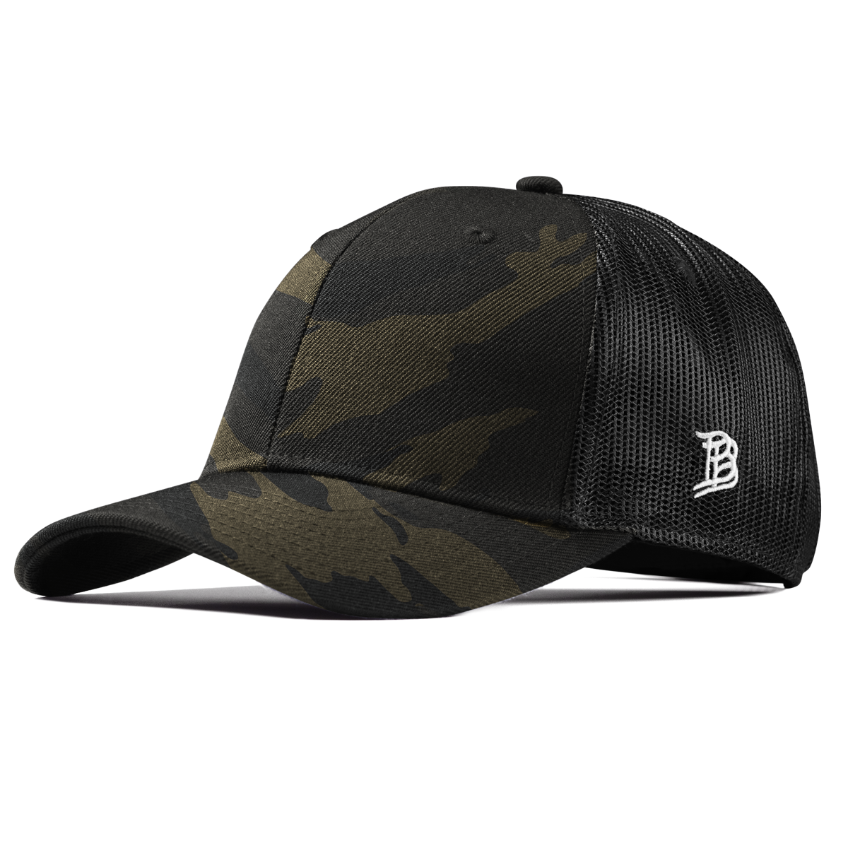 Bare Curved Trucker Midnight Camo