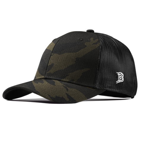 Bare Curved Trucker Midnight Camo