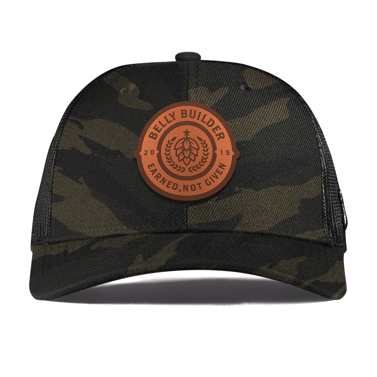 Belly Builder Curved Trucker Midnight Camo