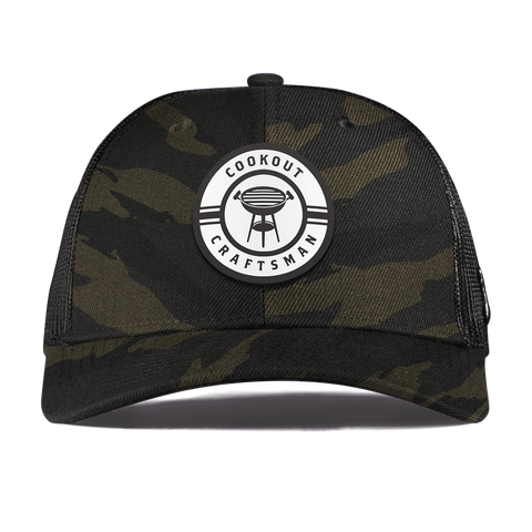 Cookout Craftsman Curved Trucker Midnight Camo