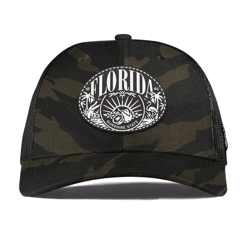 Florida Traveler Curved Trucker Midnight Camo