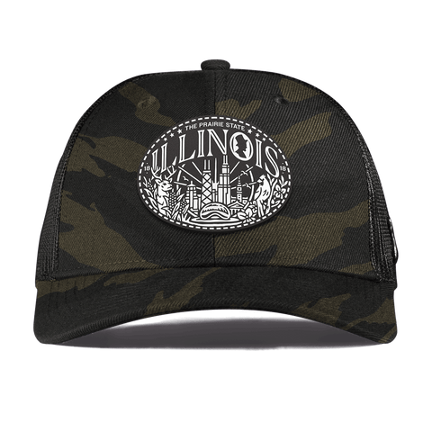 Illinois Traveler Curved Trucker Midnight Camo