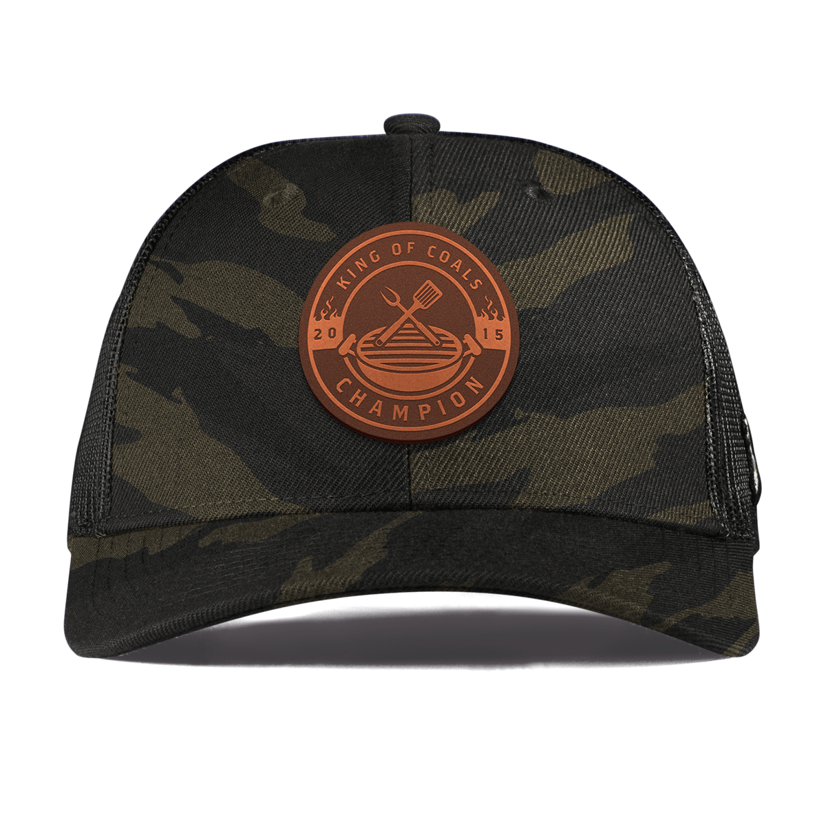 King of Coals Curved Trucker Midnight Camo