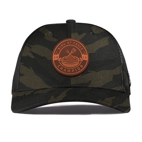King of Coals Curved Trucker Midnight Camo