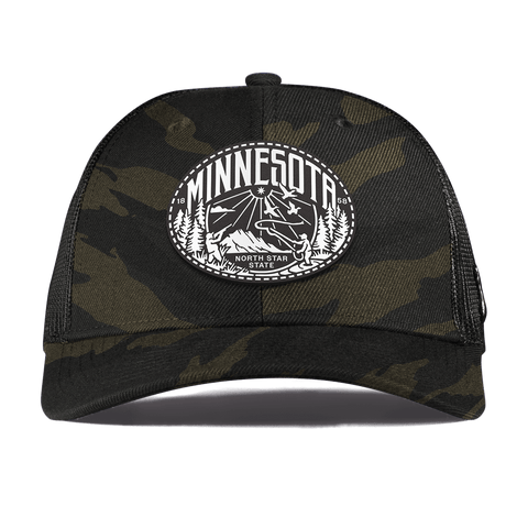 Minnesota Traveler Curved Trucker Midnight Camo